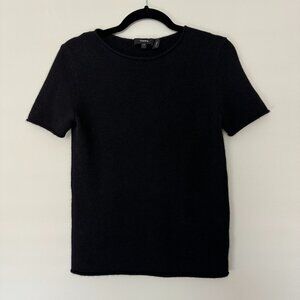 Theory Tolleree Short-Sleeve Cashmere Sweater